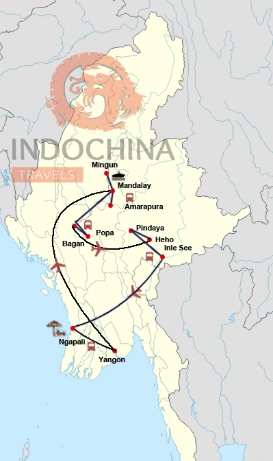 Myanmar - Asiens goldene Perle mit Baden in Ngapali