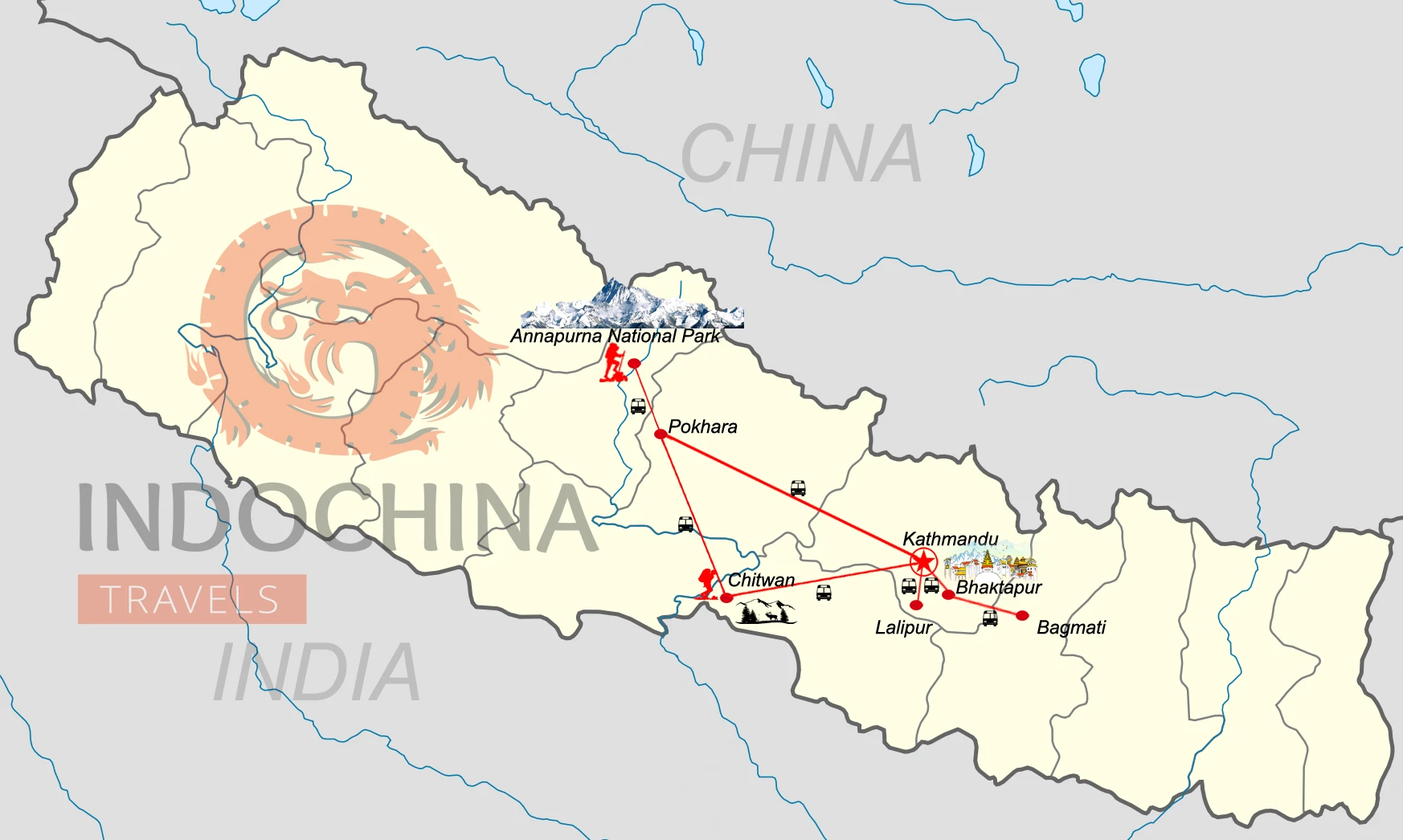 Die Höhepunkte Nepals und eindrucksvolle Wanderungen - 15 Tage