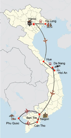 Vietnam Rundreise mit Badeurlaub auf Phu Quoc