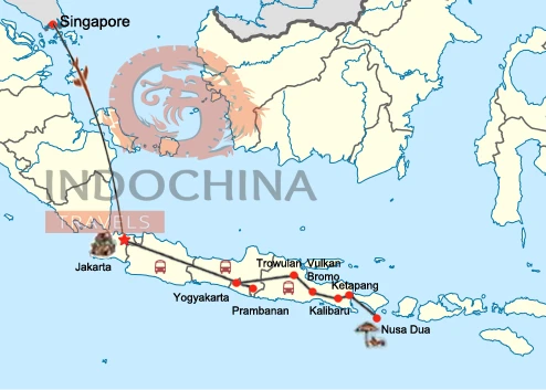 Kombinationsreise Singapur, Java und Bali