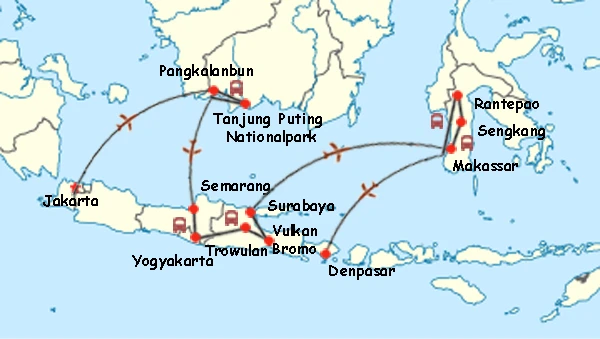 Indonesien Intensiv – Kalimantan, Java, Sulawesi & Bali