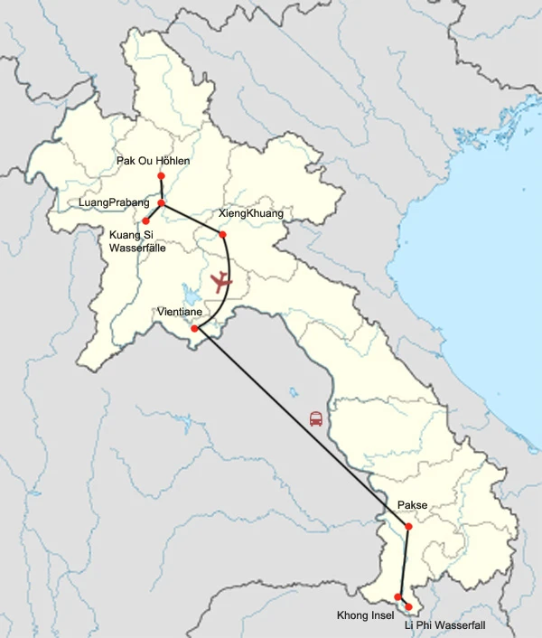 Klassische Laos Rundreise