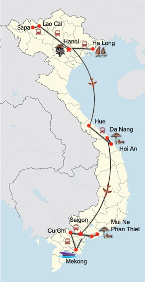 Highlights Vietnam & Sapa – Rundreise mit Badeaufenthalt in Mui Ne / Phan Thiet