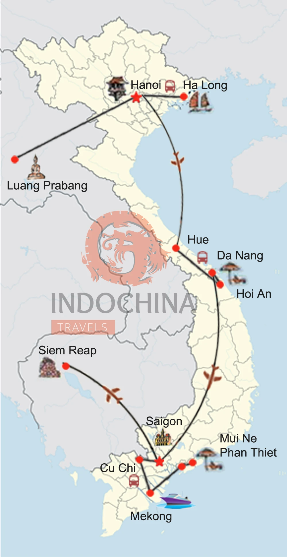 Indochina Mekong‑Kreuzfahrt – Vietnam, Laos & Kambodscha
