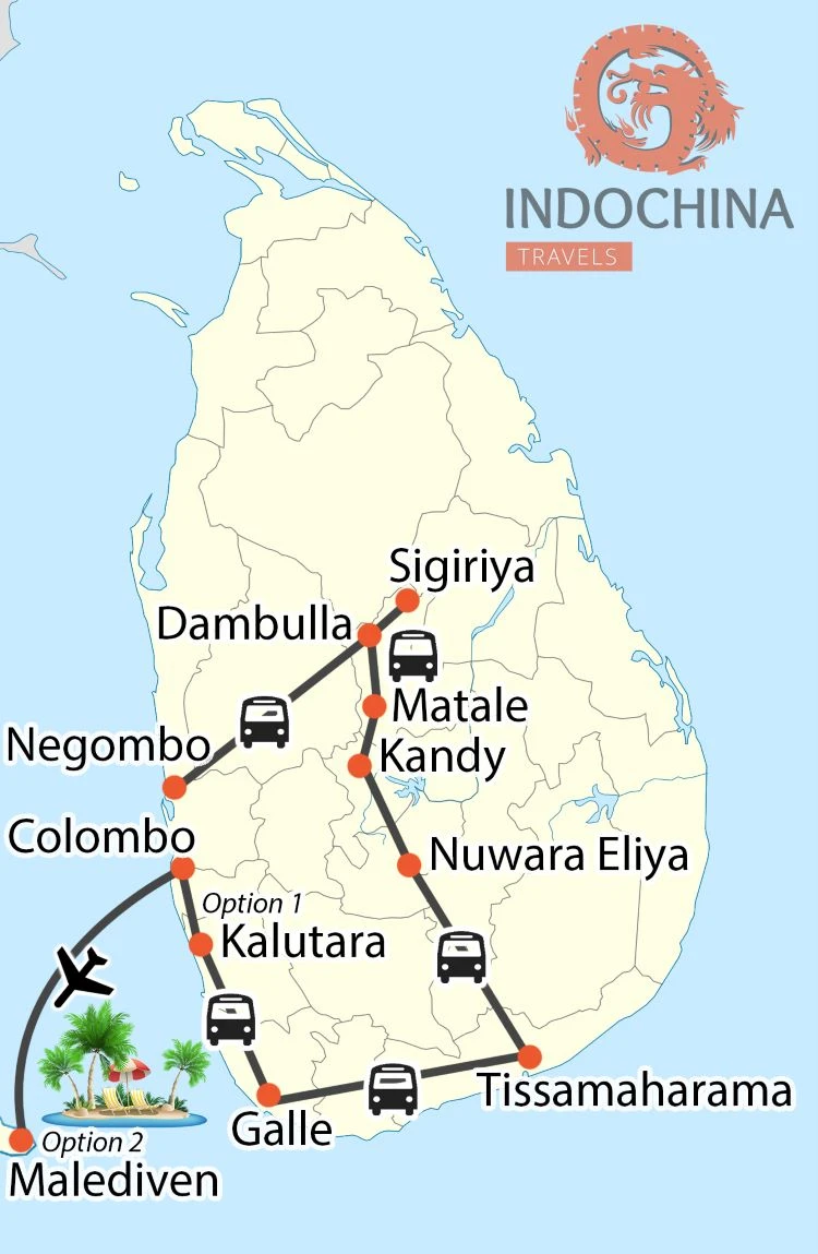 Private Sri Lanka Highlights mit Baden in Kalutara oder auf den Malediven